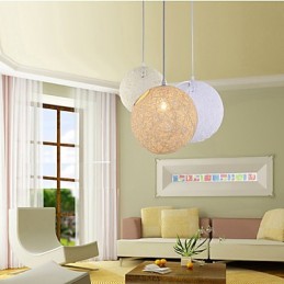 CreativeAmerican Country Creative Cany Art Color Droplight a kulový tvar lampy