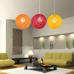CreativeAmerican Country Creative Cany Art Color Droplight a kulový tvar lampy