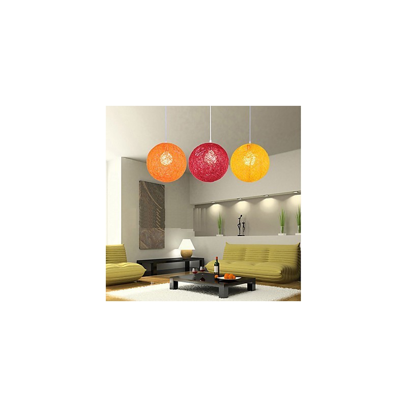 CreativeAmerican Country Creative Cany Art Color Droplight a kulový tvar lampy