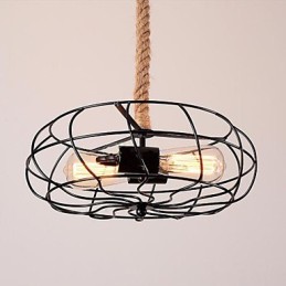 Vintage American Lron Rope Creative Industrial Fan Lustr