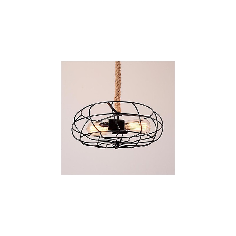 Vintage American Lron Rope Creative Industrial Fan Lustr