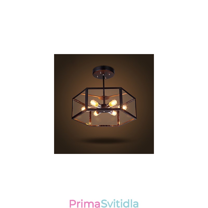 Skleněný lustr Moderní minimalistický Středomořská kavárna Nordic Lamps Lustr