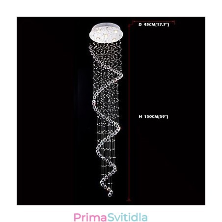 Křišťálové závěsné světlo Lustrové osvětlení 5 světel Silver Canpoy Clear K9 Crystal Helix Stropní lampy Křišťálové závěsné světlo Lustrové osvětlení 5 světel Silver Canpoy Clear K9 Crystal Helix Stropní lampy