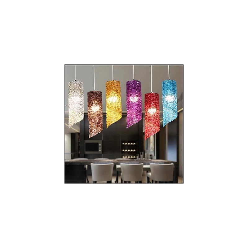 Jednohlavé válcové kulaté dlouhé hliníkové válcové kreativní lampy