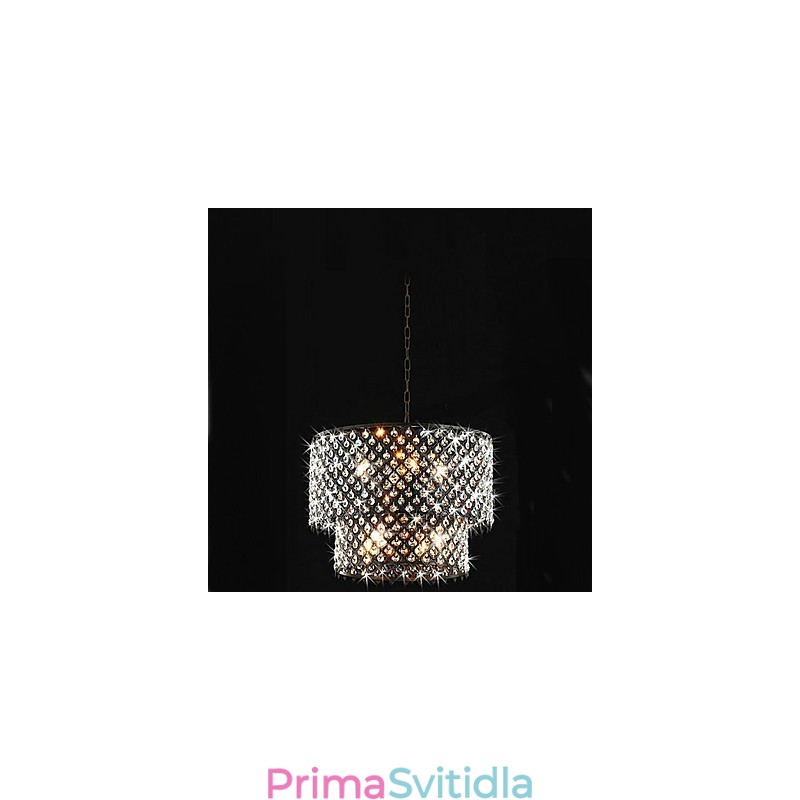 Moderní moderní bicí křišťálové závěsné světlo