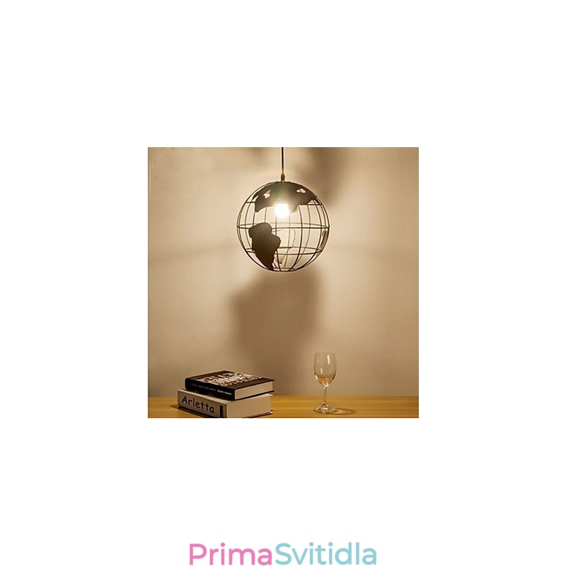 Nordic Modern Simple Earth Jednohlavá závěsná lampa