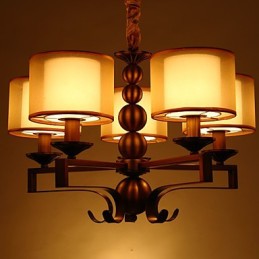 Rustic Lodge Vintage Mini styl galvanicky pokovený kovový lustr