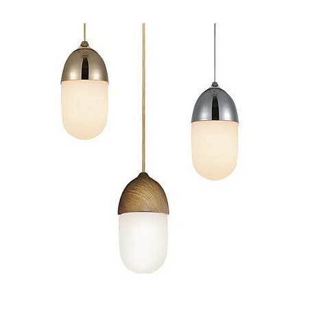 Závěsná lampa Mini Acorn 1 Light Mordern Jednoduchost Zlatý chrom Dřevěná barva Povrchová úprava Uhlíková ocel a sklo Droplight Závěsná lampa Mini Acorn 1 Light Mordern Jednoduchost Zlatý chrom Dřevěná barva Povrchová úprava Uhlíková ocel a sklo Droplight