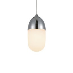 Závěsná lampa Mini Acorn 1 Light Mordern Jednoduchost Zlatý chrom Dřevěná barva Povrchová úprava Uhlíková ocel a sklo Droplight