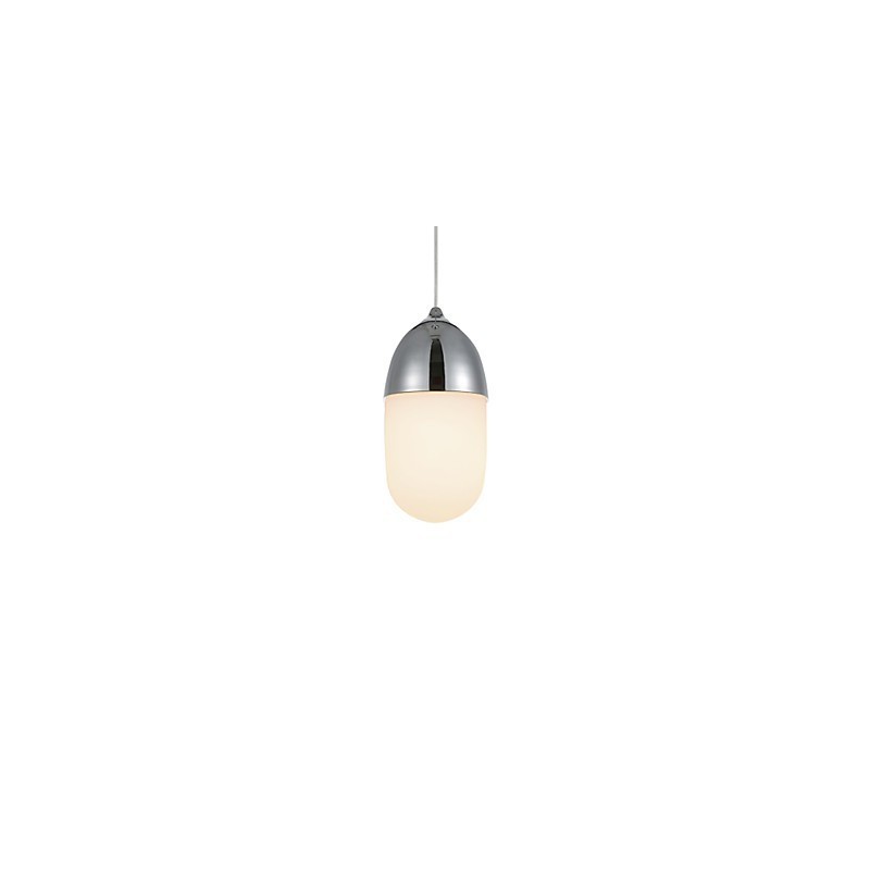 Závěsná lampa Mini Acorn 1 Light Mordern Jednoduchost Zlatý chrom Dřevěná barva Povrchová úprava Uhlíková ocel a sklo Droplight