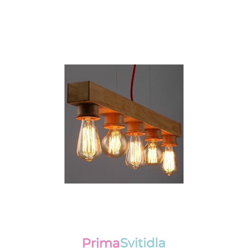 Moderní současná tradiční klasická malba v mini stylu, bambusové závěsné svítidlo