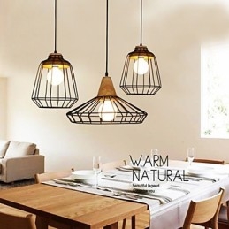 Nordic Creative kovaný železný lustr Cafe Retro Net Droplight