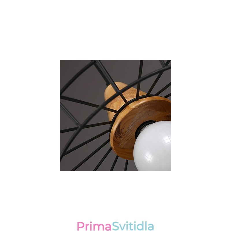 Nordic Creative kovaný železný lustr Cafe Retro Net Droplight