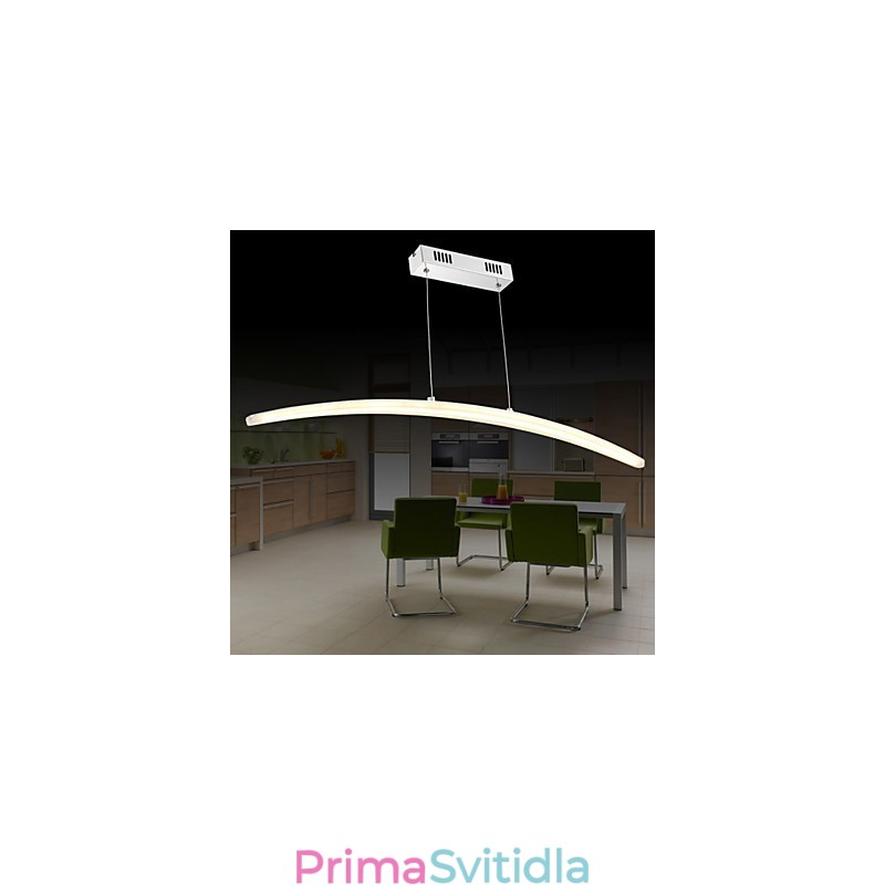 Závěsné světlo moderní moderní galvanicky pokovený kov akryl