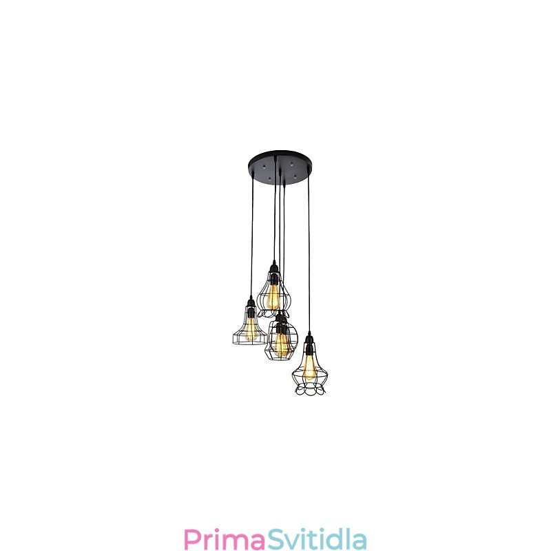 Malířský kovový lustr ve venkovském stylu Mini