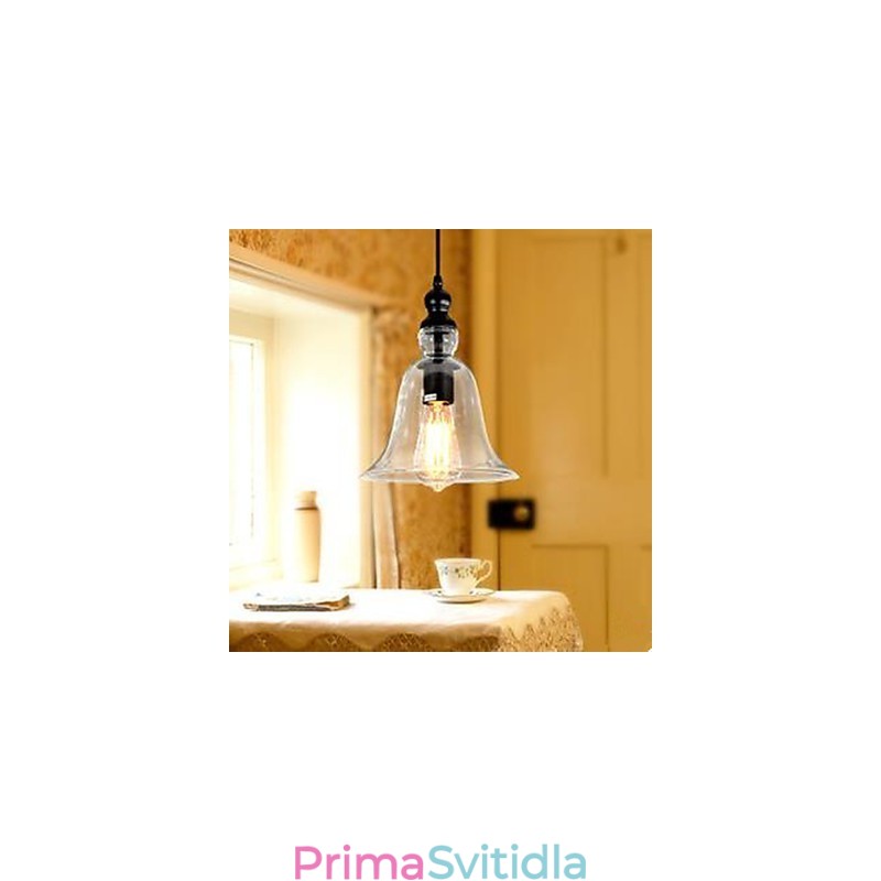 Evropský smluvní loftový skleněný lustr Bell