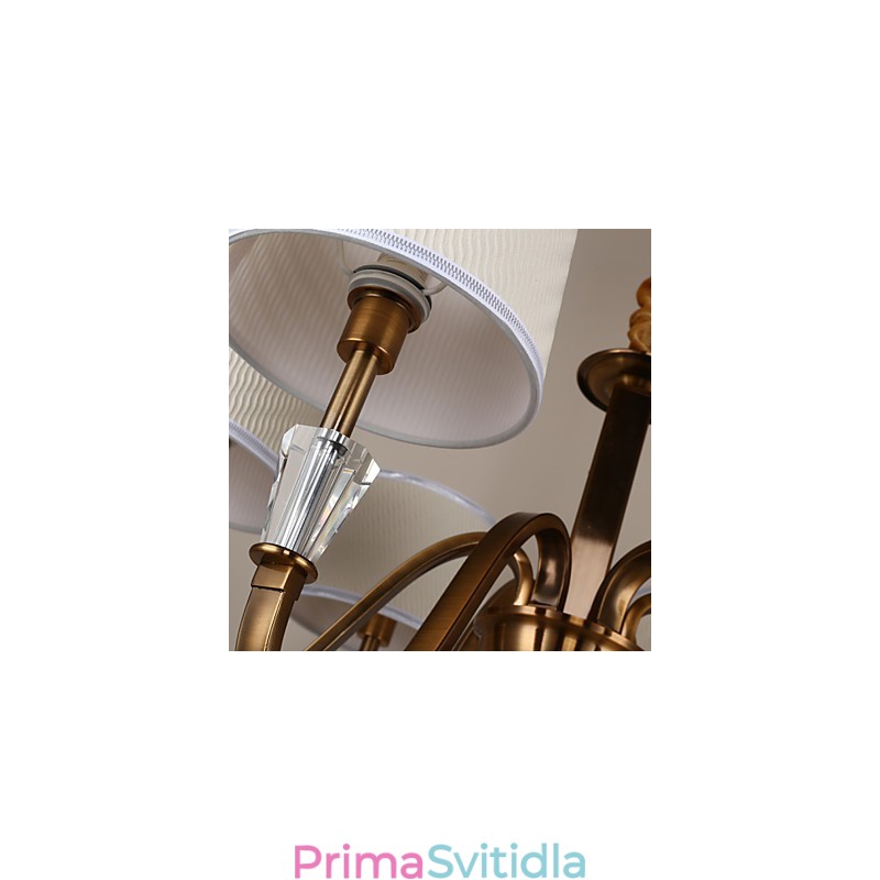 Rustic Lodge Vintage Crystal Mini styl galvanicky pokovený kovový lustr