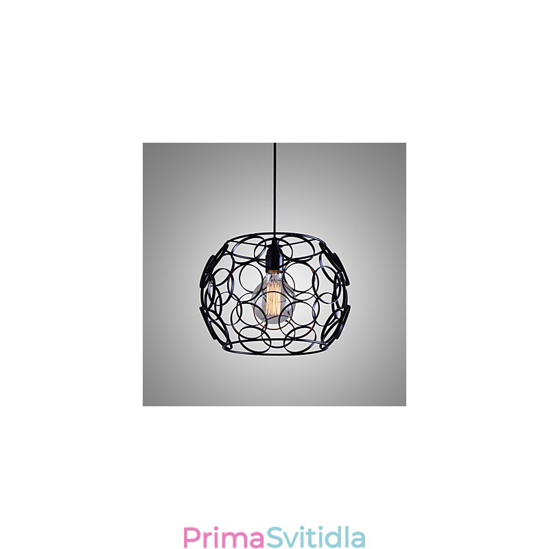 Kreativní smluvní skandinávské kované železné sklo s jednou hlavou kapací lampa