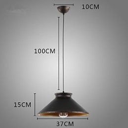 Retro designérské kovové závěsné světlo