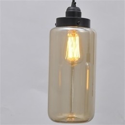 Americký retro minimalistický jednoskleněný lustr