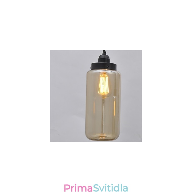 Americký retro minimalistický jednoskleněný lustr
