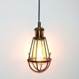 LOFT lampa Vintage závěsné světlo Edisonovo světlo Balck Železná kovová klec Stínidlo ve stylu skladu Osvětlovací těleso