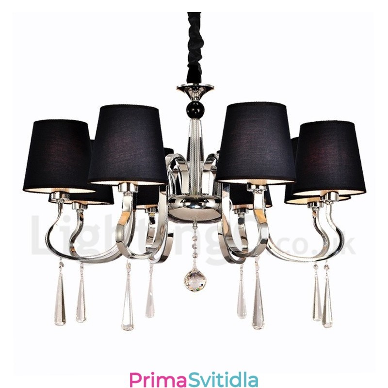 Moderní současný tradiční klasický rustikální lustr Vintage Country Island chromový kovový lustr