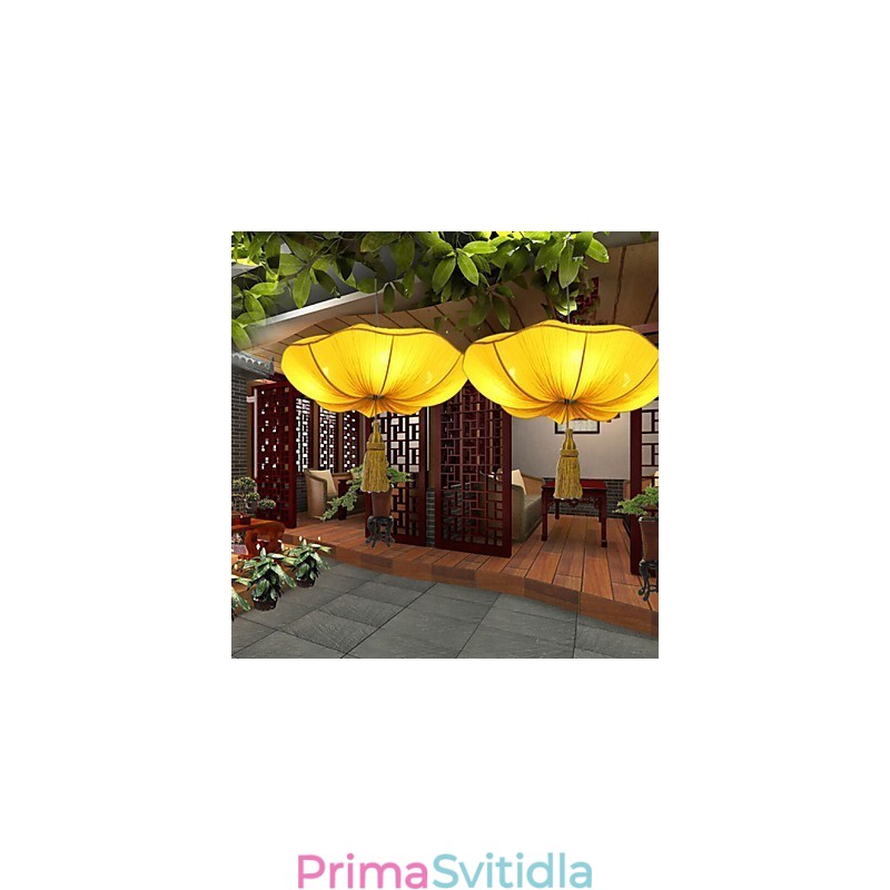 Cloth Art Romantická imitace klasické Droplight Jihovýchodní Asie Světlo Lotosové Lucerny