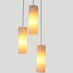 Válcový skleněný přímý buben s jednou hlavou Jednoduché kapkové osvětlení lampy