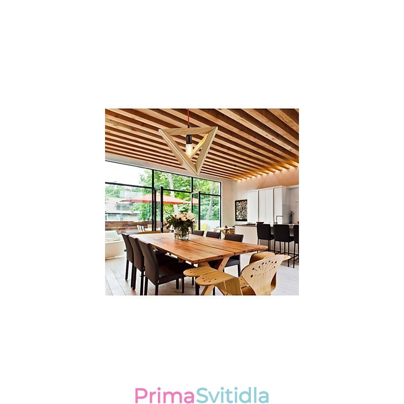 Moderní dřevěné závěsné světlo Jednoduché závěsné svítidlo Cafe závěsné svítidlo
