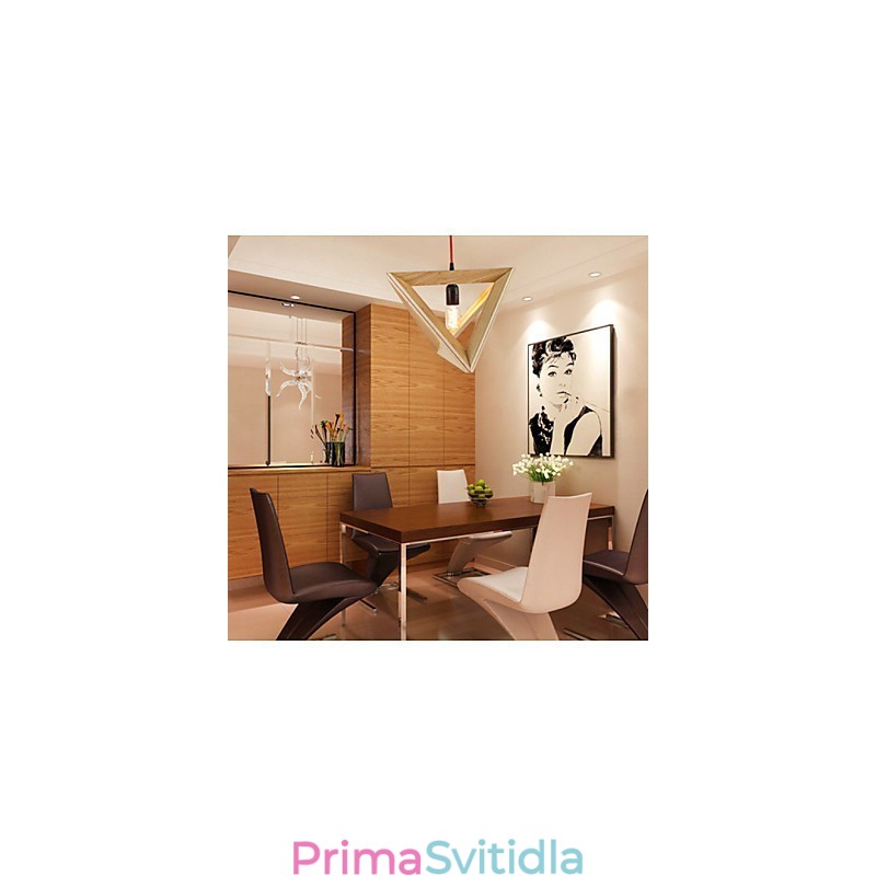 Moderní dřevěné závěsné světlo Jednoduché závěsné svítidlo Cafe závěsné svítidlo