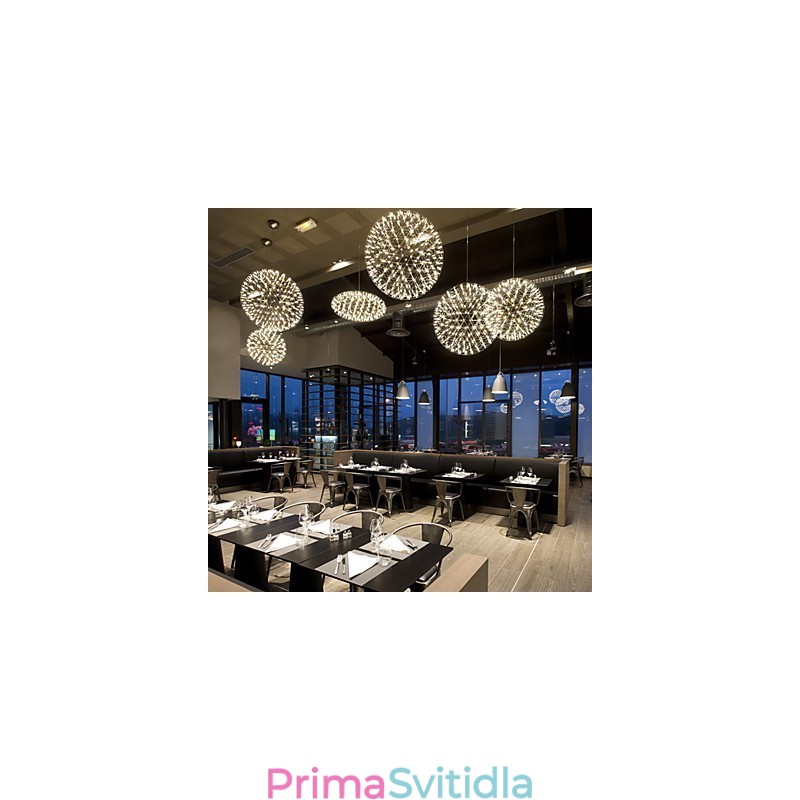 Současný lustr Creative Round Droplight Lamp Light