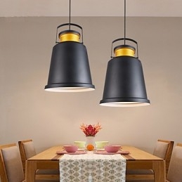 Závěsná retro závěsná lampa Cafe Light Metal