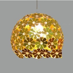 Moderní barevné švestkové květinové koule s jednou hlavou Crystal Droplight