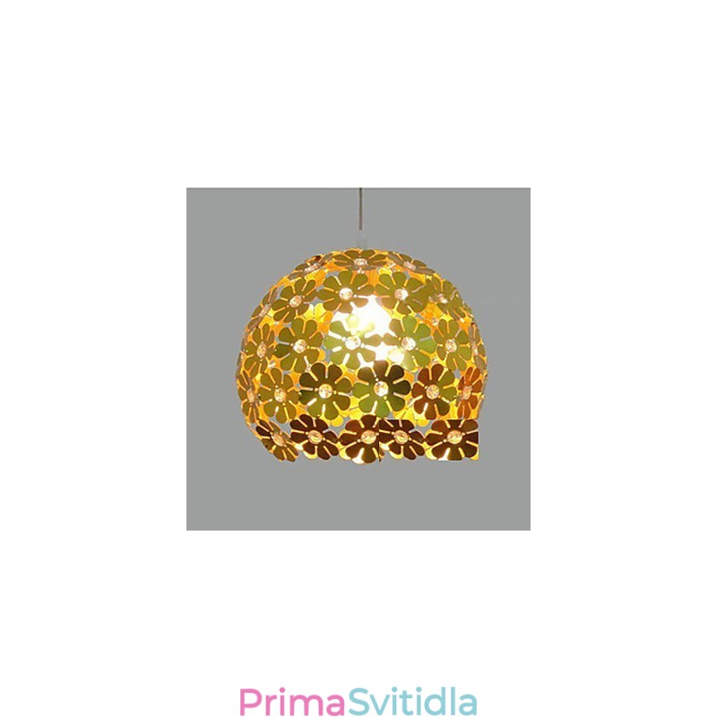 Moderní barevné švestkové květinové koule s jednou hlavou Crystal Droplight