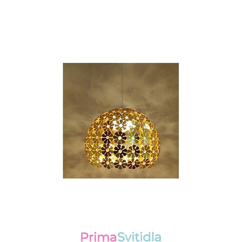 Moderní barevné švestkové květinové koule s jednou hlavou Crystal Droplight