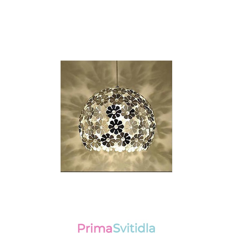 Moderní barevné švestkové květinové koule s jednou hlavou Crystal Droplight