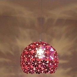 Moderní barevné švestkové květinové koule s jednou hlavou Crystal Droplight