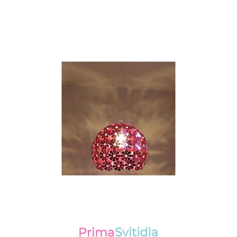 Moderní barevné švestkové květinové koule s jednou hlavou Crystal Droplight