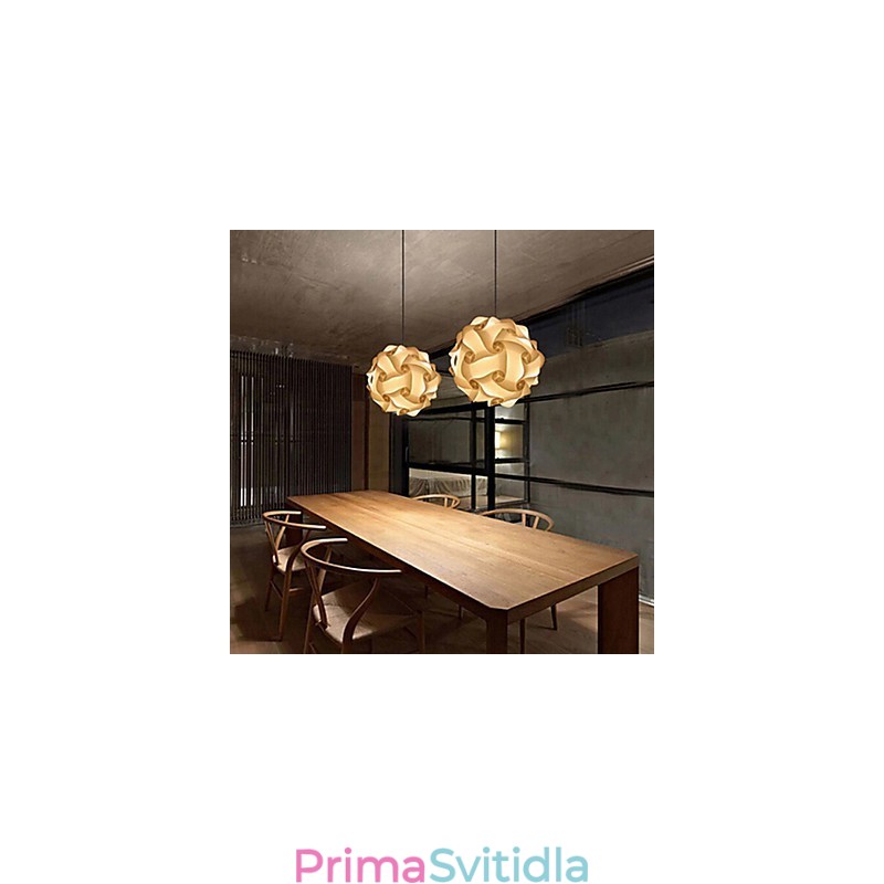 DIY moderní závěsná kuličková lampa 25 cm