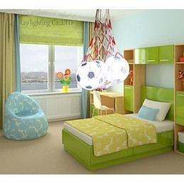 Děti Fotbal Moderní Minimalistická Závěsná lampa Boy Lights 3 Lights