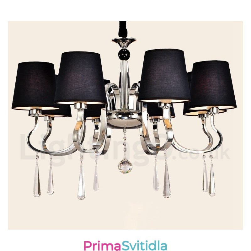 Moderní současný tradiční klasický rustikální lustr Vintage Country Island chromový kovový lustr