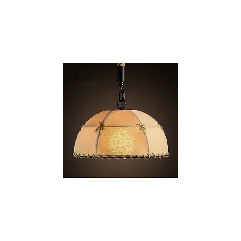 Stručný Vogue Lights Půlkruhový lustr z konopného lana
