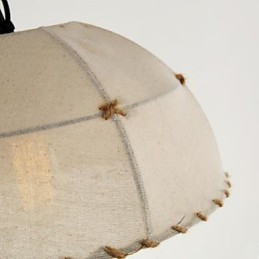 Stručný Vogue Lights Půlkruhový lustr z konopného lana