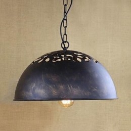 Americký průmyslový řetězový kladkostroj z tepaného železa Nostalgie Droplight Půl kruhu obnovující starověké způsoby