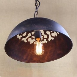 Americký průmyslový řetězový kladkostroj z tepaného železa Nostalgie Droplight Půl kruhu obnovující starověké způsoby