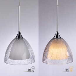 3 Světlý Dvouvrstvý přívěsek Island Light Crack Glass Leštěný chrom