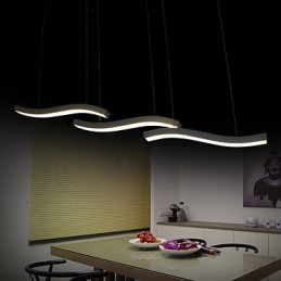 Vlnitý design módní jednoduché akrylové závěsné světlo