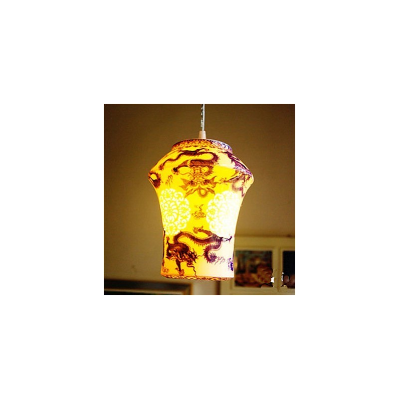 Retro keramická lampa Stairs Blue Single Head Lustr Creative