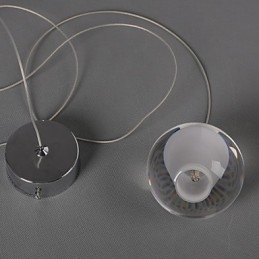 1 Světlé křišťálové sklo Kámen Závěsná lampa Kavárenské závěsné světlo Dekorativní závěsné osvětlení